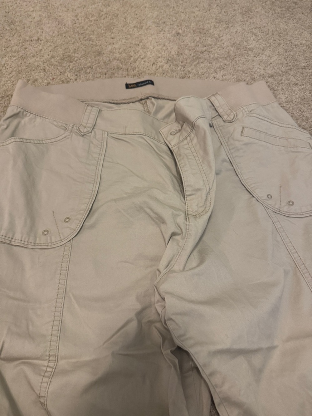Lee Women's Light Beige Cargo Capris with Utility Pockets - Picture 4 of 8